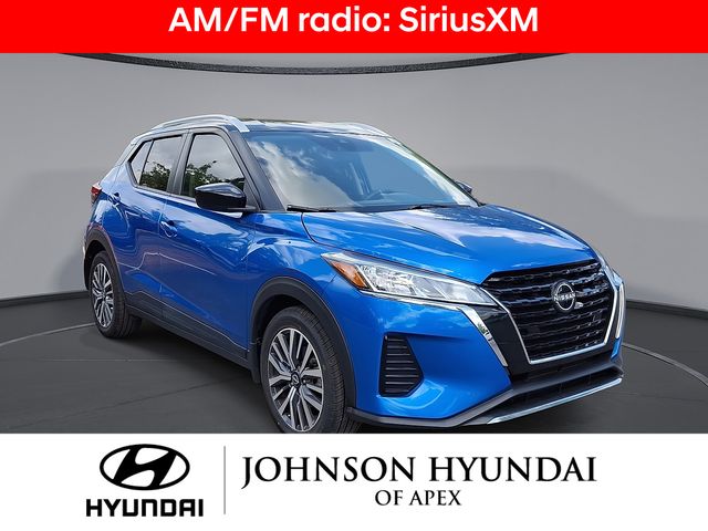 Electric Blue Metallic/Super Black 2023 Nissan Kicks SUV / Crossover Front-Wheel Drive Continuously Variable Transmission