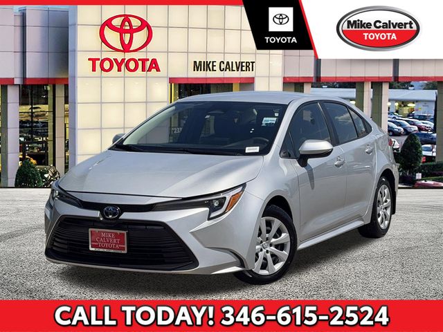 Classic Silver Metallic 2025 Toyota Corolla Hybrid LE FWD Sedan Front-Wheel Drive Continuously Variable Transmission