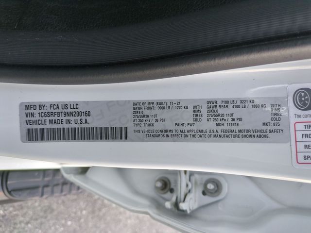 used 2022 Ram 1500 car, priced at $36,990