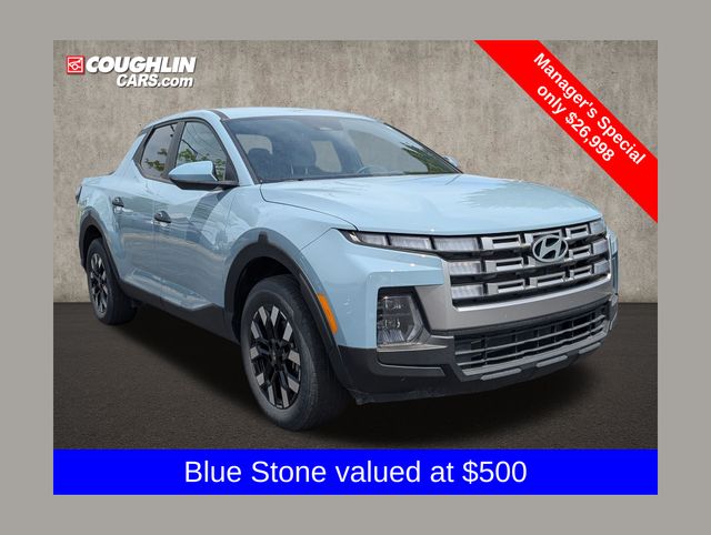 Blue / Stone 2025 Hyundai Santa Cruz Pickup Truck All-Wheel Drive 8-Speed Automatic