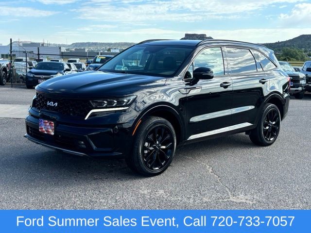 Ebony Black 2023 Kia Sorento SUV / Crossover All-Wheel Drive 8-Speed Dual Clutch
