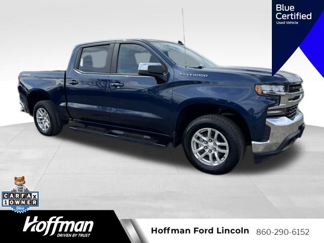 Northsky Blue Metallic 2020 Chevrolet Silverado 1500 LT Crew Cab 4WD Pickup Truck Four-Wheel Drive 8-Speed Automatic