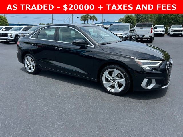 Mythos Black Metallic 2024 Audi A3 Sedan Front-Wheel Drive 7-Speed Automatic