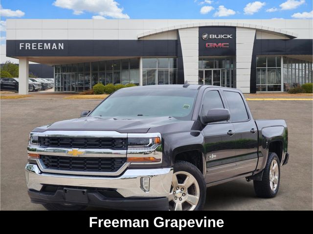 Gray (Tungsten Metallic) 2016 Chevrolet Silverado 1500 LT Crew Cab RWD Pickup Truck 4X2 6-Speed Automatic Overdrive