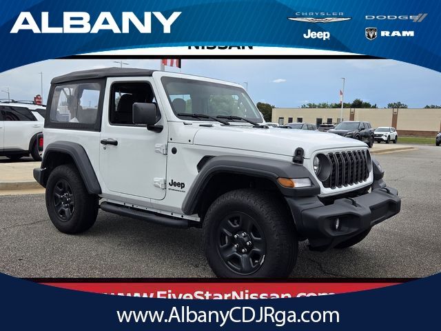 Bright White Clearcoat 2025 Jeep Wrangler SUV / Crossover Four-Wheel Drive 6-Speed Manual