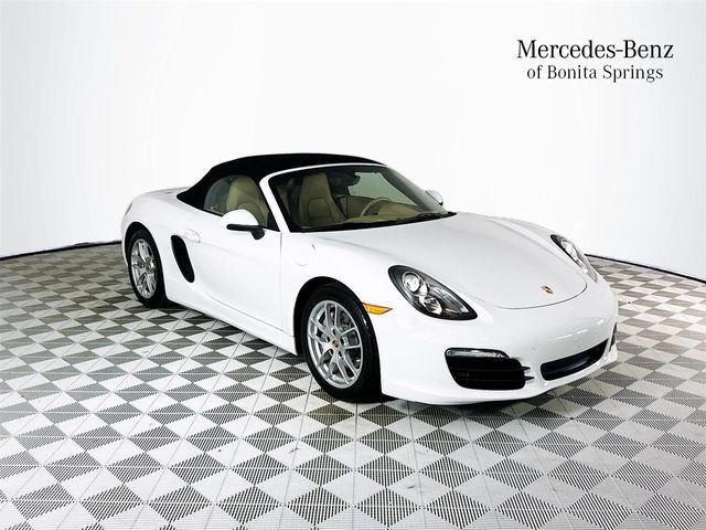 White 2015 Porsche Boxster Base Convertible Rear-Wheel Drive 7-Speed Automatic