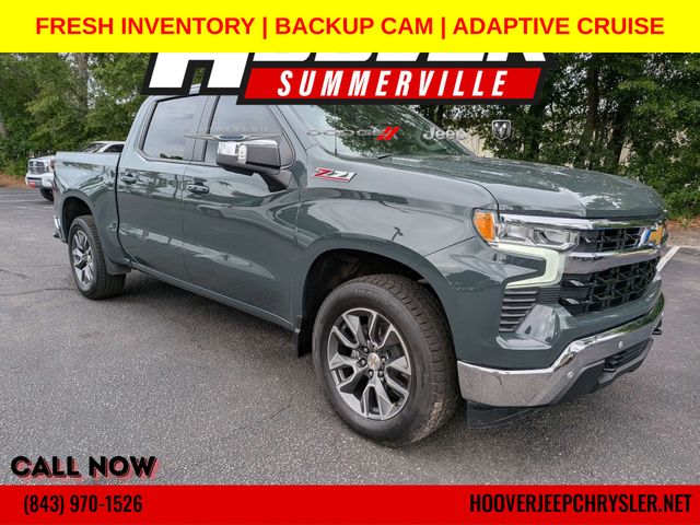 Cypress Gray 2025 Chevrolet Silverado 1500 LT Crew Cab 4WD Pickup Truck Four-Wheel Drive Automatic