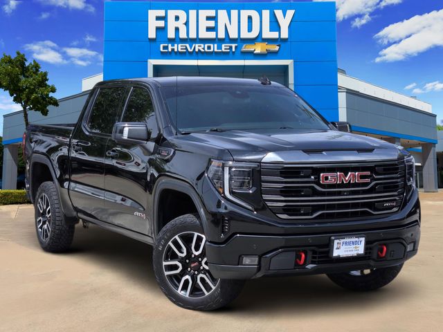 Onyx Black 2023 GMC Sierra 1500 AT4 Crew Cab 4WD Pickup Truck Four-Wheel Drive Automatic