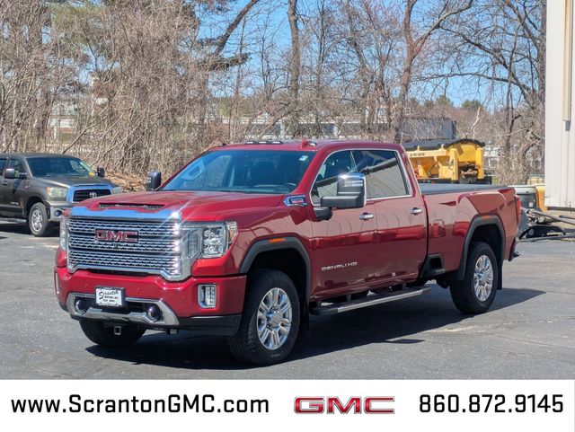 Red Quartz Tintcoat 2020 GMC Sierra 3500HD Denali Crew Cab 4WD Pickup Truck Four-Wheel Drive Automatic