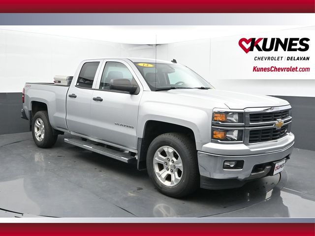 Silver Ice Metallic 2014 Chevrolet Silverado 1500 Pickup Truck Four-Wheel Drive 6-Speed Automatic Overdrive