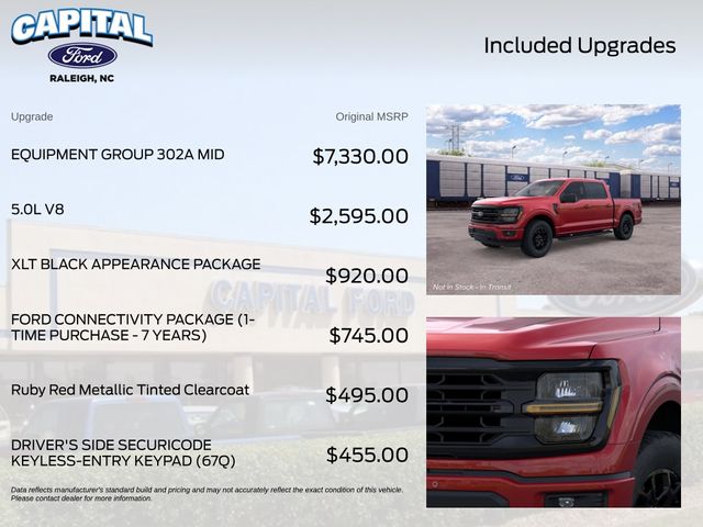 New 2026 Ruby Red Metallic Tinted Clearcoat Ford XLT image 5