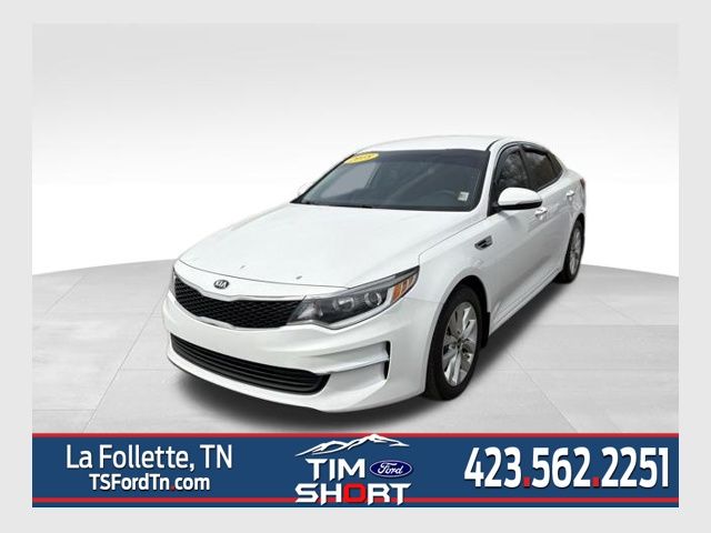 Snow White Pearl 2018 Kia Optima LX Sedan Front-Wheel Drive 6-Speed Automatic