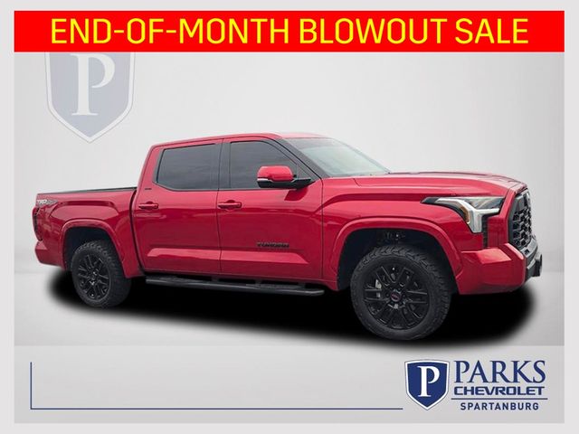 Red 2022 Toyota Tundra Pickup Truck Four-Wheel Drive Automatic
