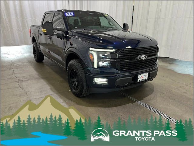 Blue Metallic 2024 Ford F-150 Pickup Truck Four-Wheel Drive Automatic