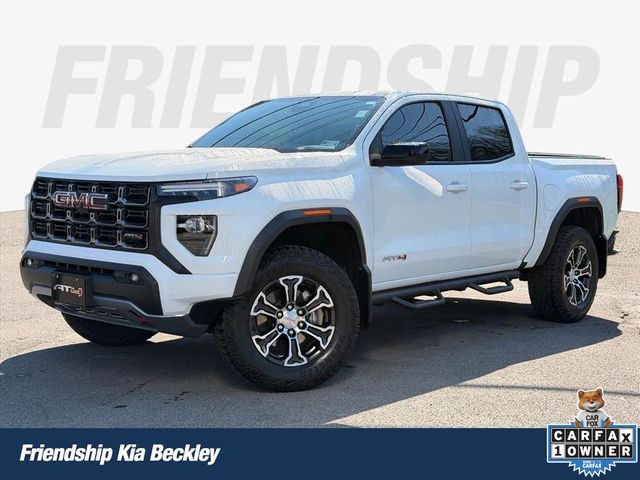 Summit White 2024 GMC Canyon AT4 Crew Cab 4WD Pickup Truck Four-Wheel Drive 8-Speed Automatic