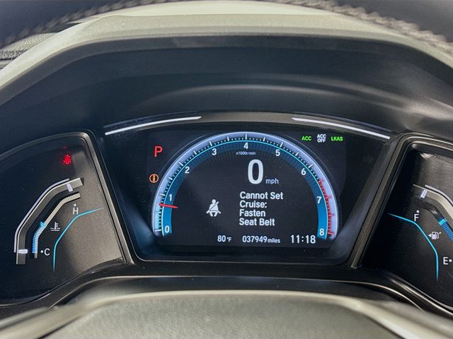 2020 White Honda Civic Hatchback EX FWD Hatchback