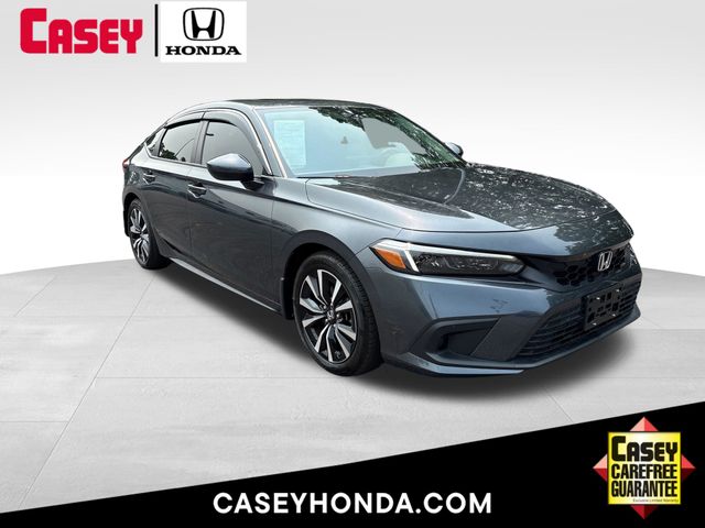 Meteorite Gray Metallic 2024 Honda Civic Hatchback Hatchback Front-Wheel Drive Continuously Variable Transmission