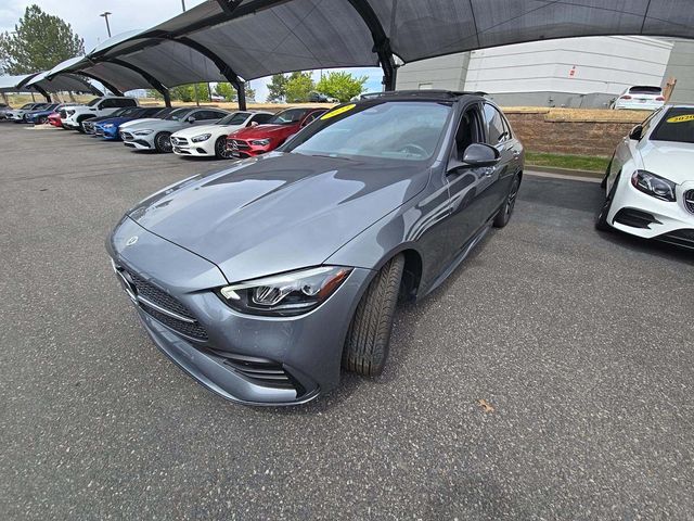 Graphite Gray Metallic 2023 Mercedes-Benz C-Class C 300 4MATIC Sedan All-Wheel Drive 9-Speed Automatic