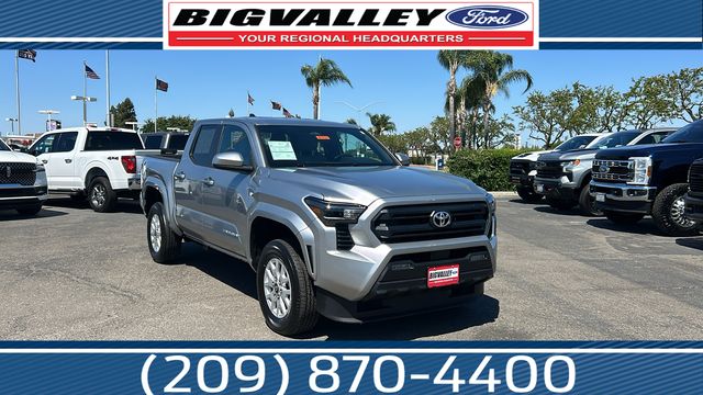 Celestial Silver Metallic 2024 Toyota Tacoma Pickup Truck Four-Wheel Drive 8-Speed Automatic