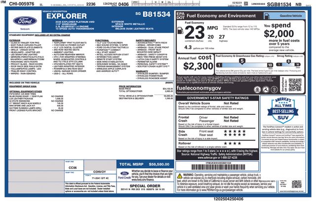 Used 2025 Ford Explorer SUV