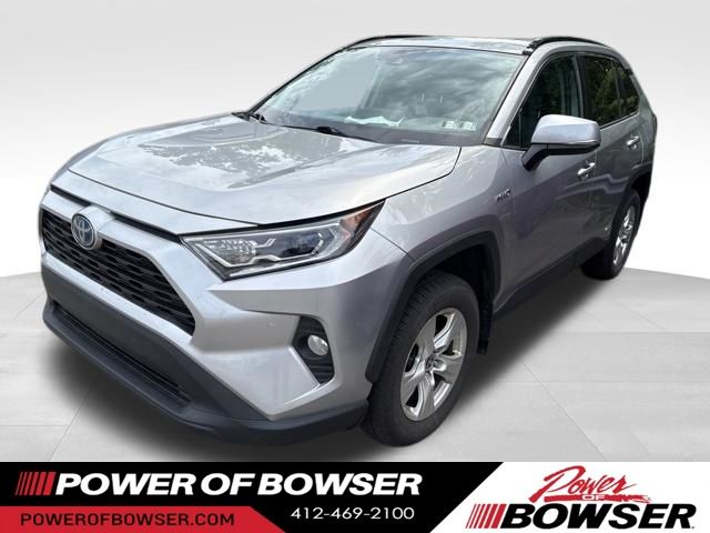 Silver Sky Metallic 2021 Toyota RAV4 Hybrid SUV / Crossover All-Wheel Drive Continuously Variable Transmission