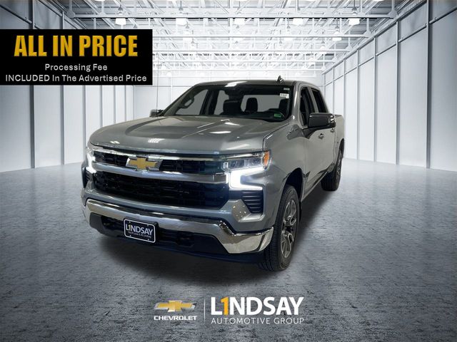 Sterling Gray Metallic 2023 Chevrolet Silverado 1500 LT Crew Cab 4WD Pickup Truck Four-Wheel Drive 8-Speed Automatic