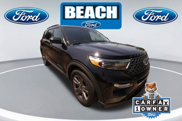 Black Metallic 2023 Ford Explorer SUV / Crossover Rear-Wheel Drive Automatic