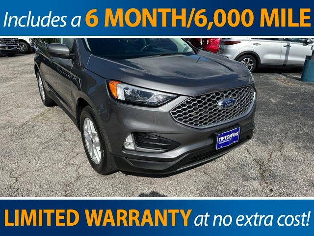 Carbonized Gray Metallic 2024 Ford Edge SEL AWD SUV / Crossover All-Wheel Drive 8-Speed Automatic