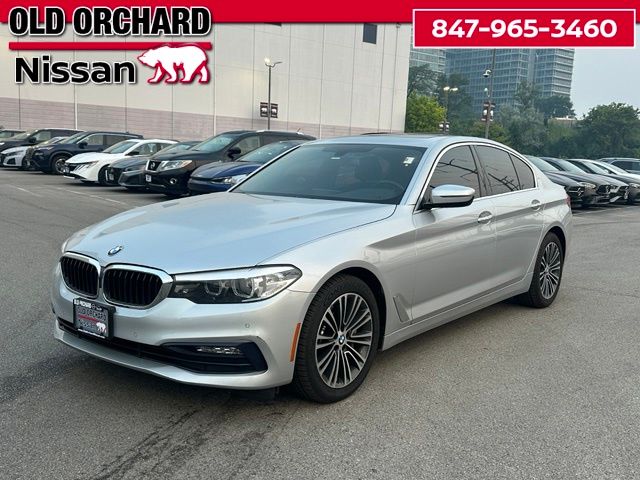 Glacier Silver Metallic 2017 BMW 5 Series Sedan All-Wheel Drive 8-Speed Automatic