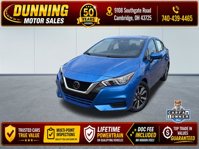 Electric Blue Metallic 2021 Nissan Versa Sedan Front-Wheel Drive Continuously Variable Transmission