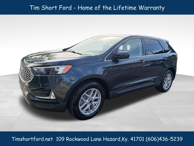 Blue Metallic 2024 Ford Edge SEL AWD SUV / Crossover All-Wheel Drive 8-Speed Automatic