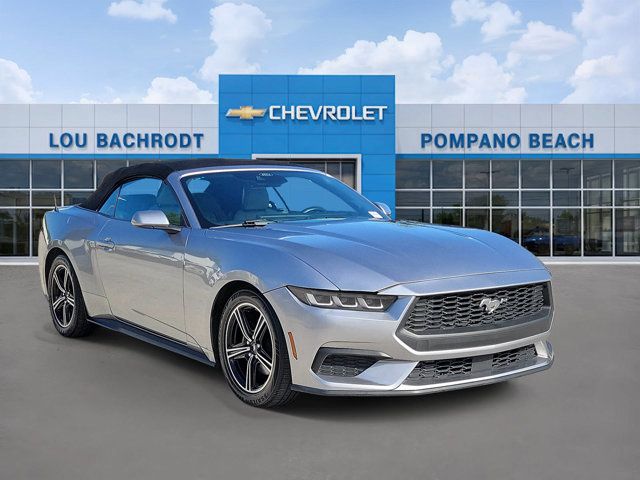 Silver Metallic 2024 Ford Mustang Convertible Rear-Wheel Drive Automatic