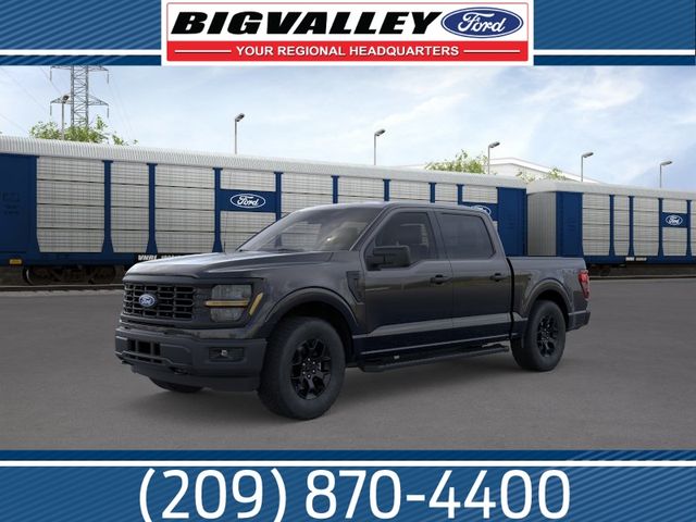 Black 2026 Ford F-150 STX 4dr SuperCrew 4WD Pickup Truck Four-Wheel Drive Automatic