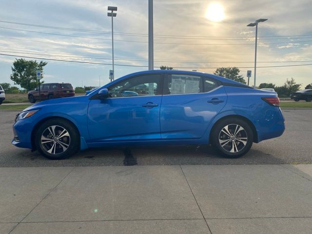 2021 Nissan Sentra SV - Electric Blue Metallic exterior view 8