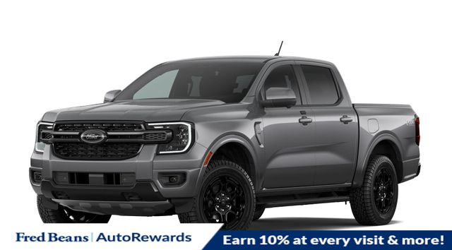Gray 2026 Ford Ranger Lariat SuperCrew 4WD Pickup Truck Four-Wheel Drive Automatic