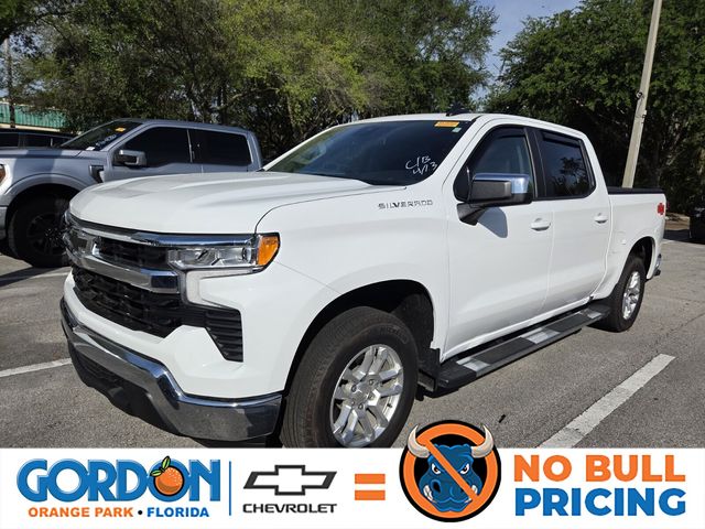 Summit White 2024 Chevrolet Silverado 1500 LT Crew Cab RWD Pickup Truck 4X2 Automatic