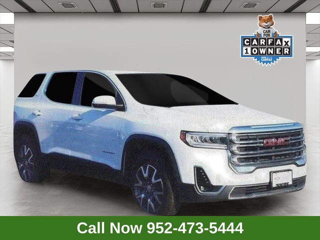 Summit White 2023 GMC Acadia SLT AWD SUV / Crossover Four-Wheel Drive 9-Speed Automatic