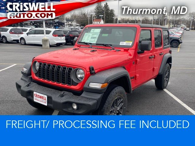 Red Clearcoat 2026 Jeep Wrangler Sport S 4-Door 4WD SUV / Crossover Four-Wheel Drive 8-Speed Automatic