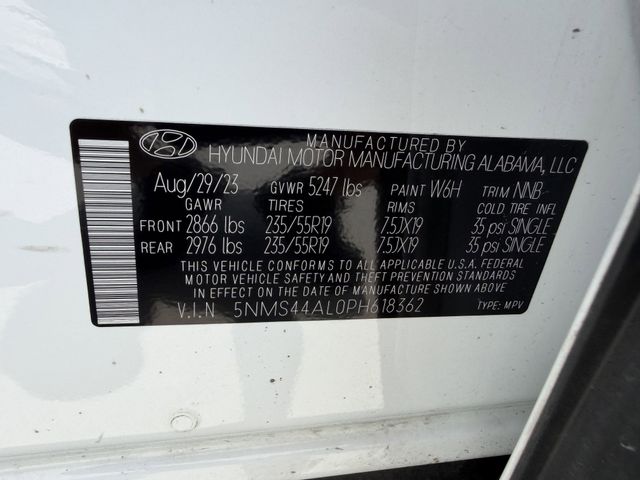 2023 Hyundai Santa Fe Limited White at Baytown Hyundai