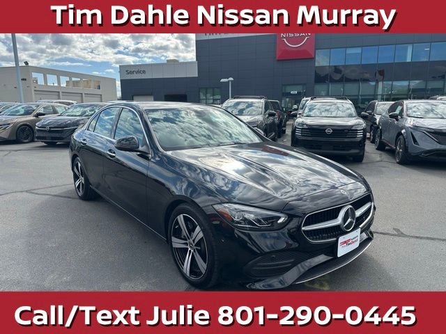 Black 2025 Mercedes-Benz C-Class Sedan All-Wheel Drive 9-Speed Automatic