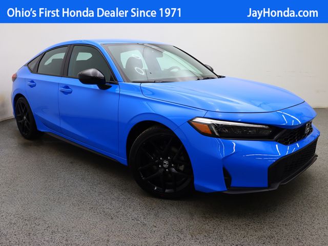 Boost Blue Pearl 2026 Honda Civic Hatchback Sport FWD Hatchback Front-Wheel Drive Continuously Variable Transmission