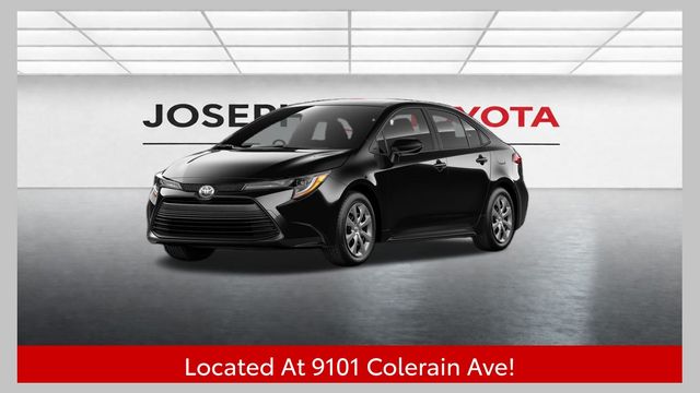 Midnight Black 2026 Toyota Corolla LE FWD Sedan Front-Wheel Drive Continuously Variable Transmission