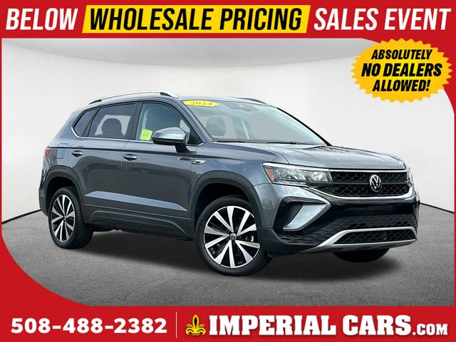 Pure Gray 2024 Volkswagen Taos SE FWD SUV / Crossover Front-Wheel Drive 8-Speed Automatic