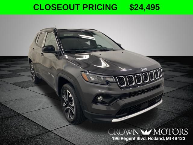 Crystal Metallic 2023 Jeep Compass SUV / Crossover Four-Wheel Drive 8-Speed Automatic