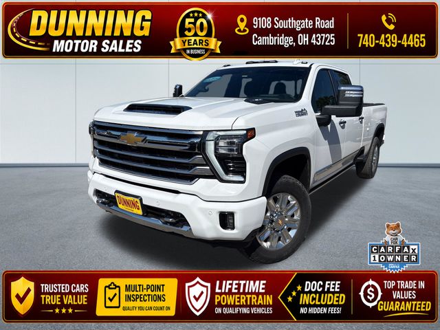 Summit White 2024 Chevrolet Silverado 2500HD High Country Crew Cab 4WD Pickup Truck Four-Wheel Drive Automatic