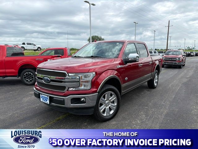 Red 2019 Ford F-150 King Ranch SuperCrew 4WD Pickup Truck Four-Wheel Drive Automatic
