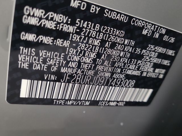 2026 – Subaru – Outback