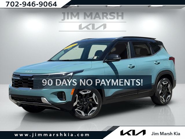 Blue / Black 2024 Kia Seltos SUV / Crossover All-Wheel Drive 8-Speed Automatic
