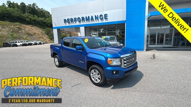 Marine Blue Metallic 2019 GMC Canyon Pickup Truck Four-Wheel Drive 8-Speed Automatic