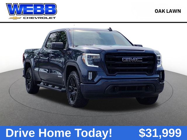Blue 2021 GMC Sierra 1500 Pickup Truck Four-Wheel Drive Automatic